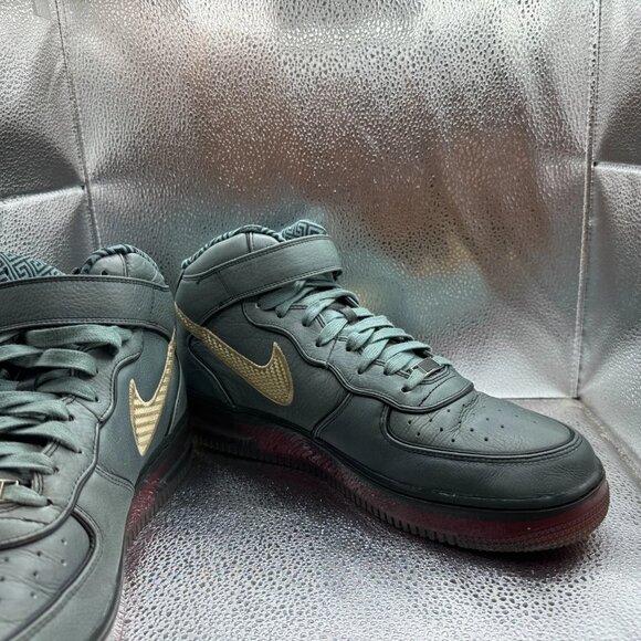 Size 12 Nike Air Force 1  Sprm Mx 07 Mid Gray Mens Lace-Up‎ Sneaker 316665-321 - Picture 4 of 14